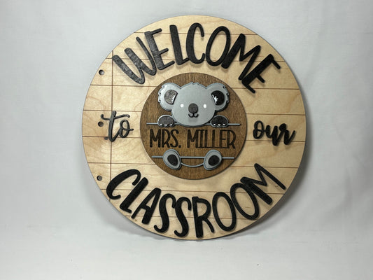 Classroom Wall sign_personalized_Made to Order